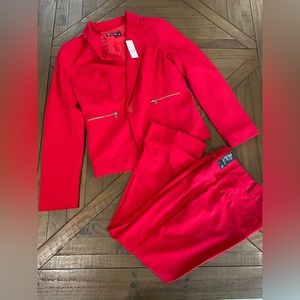 Size 12 pantsuit New York & company Red